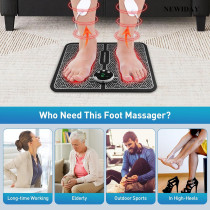 Phixnozar TENS & EMS Foot Massager avec Écran LCD