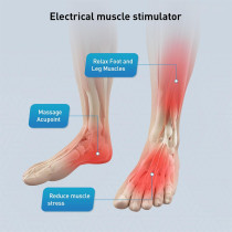 Phixnozar TENS & EMS Foot Massager with LCD Display for Muscle Relief