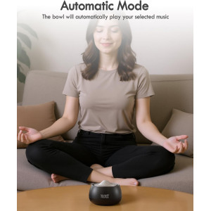 Portable Tibetan Singing Bowl | 8 Healing Frequencies, USB-C Rechargeable