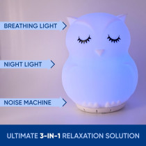 Mindfulness Hibou Respirant 4-7-8 | Veilleuse Anti-Stress