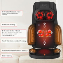 Shiatsu Massage Dos et Cou avec Chaleur 4D – Soulagement Douleur