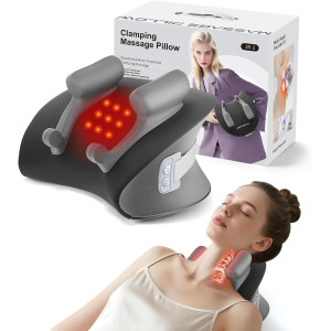 Shiatsu Neck Massager with Heat & Timer – Deep Tissue, Cordless Pain Relief