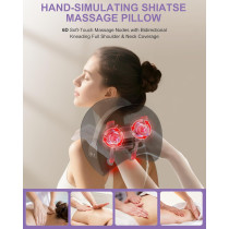 Appareil Shiatsu Cou Chauffant - Massage Électrique Portable