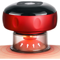 Becommend 5-in-1 Smart Cupping Therapy Set with Heat & Suction – Red