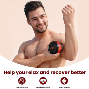 Becommend 5-in-1 Smart Cupping Therapy Set with Heat & Suction – Red