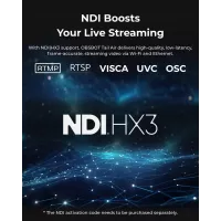 OBSBOT Tail Air NDI 4K Caméra PTZ AI avec Contrôle Gestuel, HDMI/USB-C, Streaming Vidéo Live