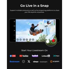 OBSBOT Tail Air NDI 4K Caméra AI PTZ Streaming & Contrôle Gestuel