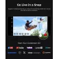 OBSBOT Tail Air NDI 4K Caméra PTZ AI avec Contrôle Gestuel, HDMI/USB-C, Streaming Vidéo Live