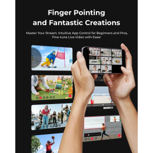 OBSBOT Tail Air 4K AI PTZ Camera with NDI, Gesture Control & Streaming