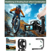 4K 64MP Vlogging Camera with Touch Screen, Night Vision & Accessories