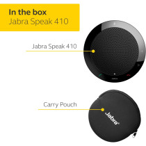 Jabra Speak 410 USB - Haut-Parleur PC Plug & Play, Son HD