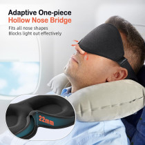 Masque de sommeil LitBear 3D pour dormeurs latéraux, unisexe