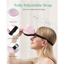 BeeVines 100% Real Mulberry Silk Sleep Mask 2 Pack – Adjustable & Light Blocking