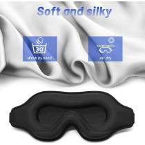 Sleep Eye Mask for Side Sleepers | 3D Contoured Blackout Blindfold