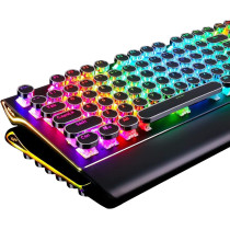 RK ROYAL KLUDGE S108 Retro Mechanical Keyboard RGB Blue Switches