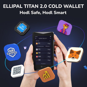 ELLIPAL Titan 2.0 Crypto Cold Wallet - 100% Offline & Secure Storage