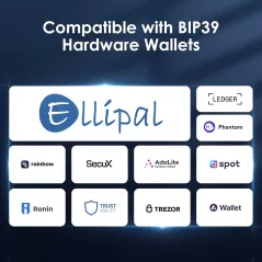 ELLIPAL Coffret Securisé 24 Mots en Acier Inoxydable 316