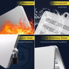 ELLIPAL Coffret Securisé 24 Mots en Acier Inoxydable 316