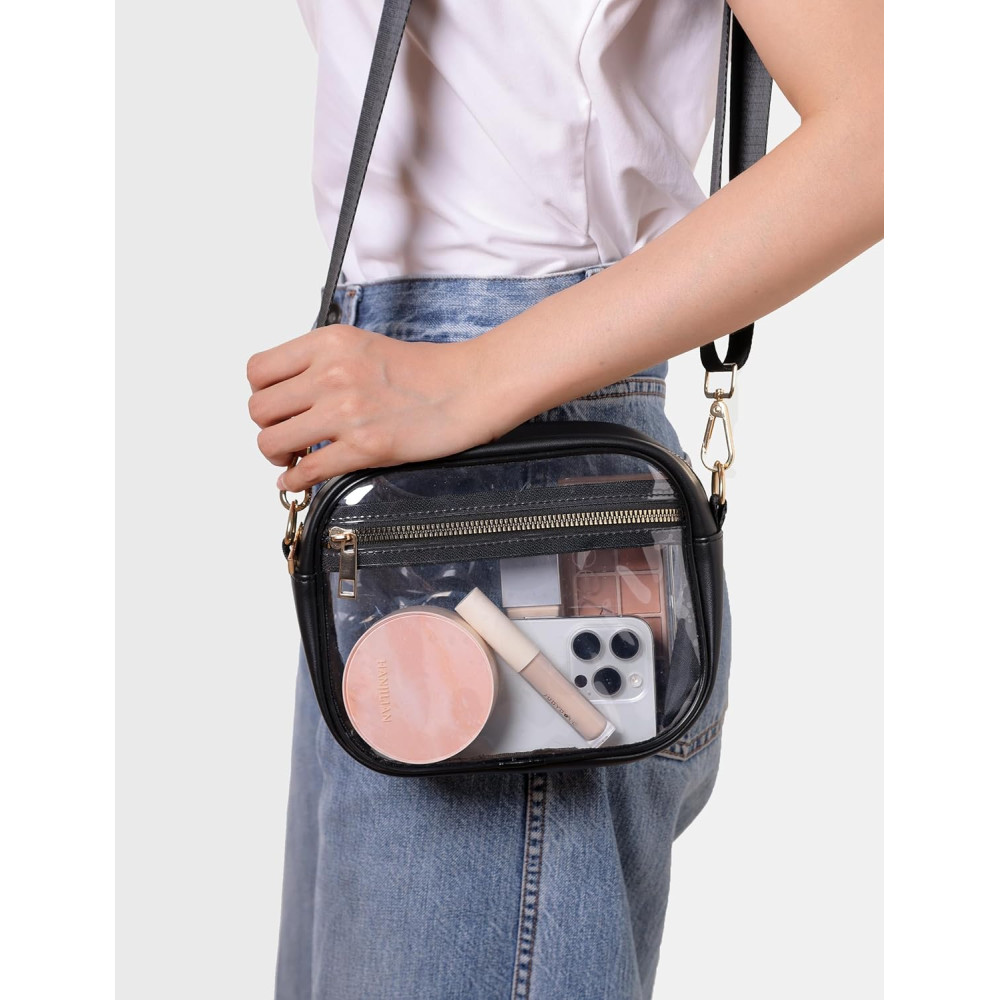 Sac Cuir Transparent Fibrdoo Clear Bag – Stade & Festivals