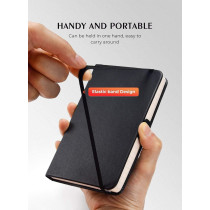 Carnet de poche AISBUGUR 2-Pack, 320 pages, 3.7x5.7 Noir