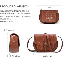 Sacs Crossbody AFKOMST Vegan en Cuir pour Femmes Boho