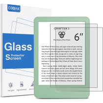 CoBak 2 Pack Matte Tempered Glass Screen Protector for 6 Kindle & Kobo