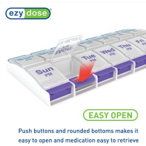 Boîte Pilules EZY DOSE 7 Jours AM/PM Arthritis Friendly