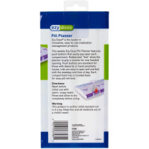 EZY DOSE 7-Day Pill Case, AM/PM Organizer, Arthritis Friendly, BPA Free