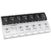 EZY DOSE 7-Day Pill Case - AM/PM Organizer, Arthritis Friendly, BPA Free