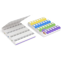 EZY DOSE Weekly Pill Case - 7-Day, 4 Times Daily, Large Compartments