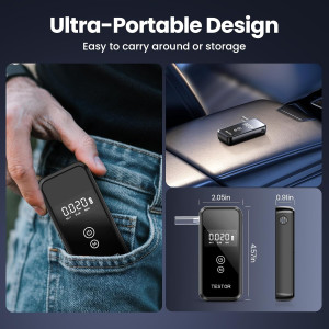 Portable Breathalyzers with Reusable Mouthpieces for Alcohol Testing