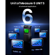 Professional Breathalyzer with 10 Mouthpieces | Accurate Portable Alcohol Tester