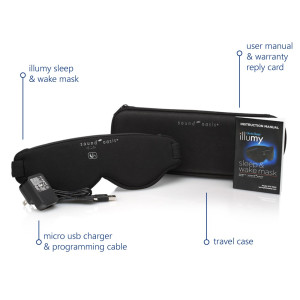 Sound Oasis Deluxe Glo to Sleep : Masque de Sommeil Naturel pour une Relaxation Profonde