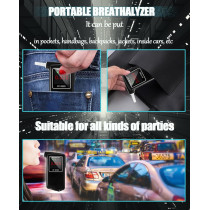 2025 Portable Breathalyzer – Easy-to-Use Alcohol Tester with Backlit Display