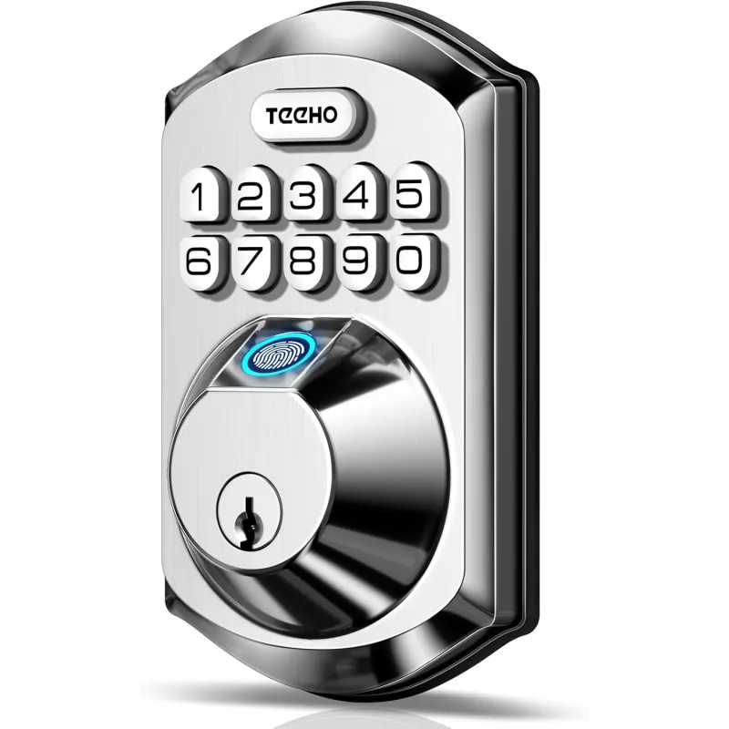 Serrure Biométrique TEEHO TE002 - Entrée Sans Clé Satin Nickel