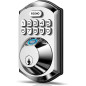 TEEHO TE002 Fingerprint Keyless Electronic Deadbolt Door Lock – Smart Auto Lock, Satin Nickel, Easy Install