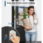 TEEHO TE002 Fingerprint Keyless Electronic Deadbolt Door Lock – Smart Auto Lock, Satin Nickel, Easy Install
