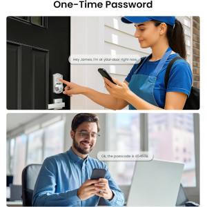 Veise Fingerprint Door Lock – Keyless, Auto Lock, Biometric Deadbolt