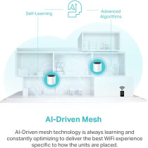 TP-Link Deco X55 AX3000 WiFi 6 Mesh System - 6500 Sq.Ft Coverage (3-Pack)