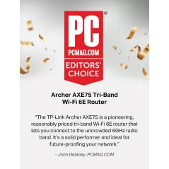 Routeur TP-Link AXE5400 WiFi 6E Tri-Bande - Gaming & Streaming