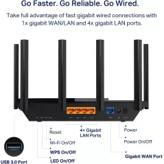 Routeur TP-Link AXE5400 WiFi 6E Tri-Bande - Gaming & Streaming