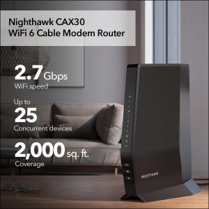 NETGEAR Nighthawk CAX30 : Modem Routeur WiFi 6 AX2700