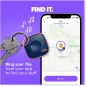 Tile Mate by Life360 - Traceur Bluetooth pour clés et objets, compatible iOS/Android, 1 pièce noir
