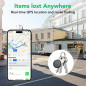 Air Tracker Tags 4-Pack : Localisateur Bluetooth Intelligent compatible Apple Find My, pour clés, bagages, sacs