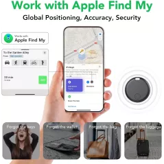 Air Tracker Tags 4-Pack: Smart Bluetooth Finder for Apple Find My App