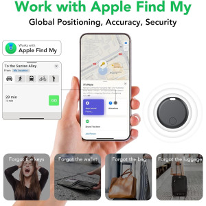 Air Tracker Tags 4-Pack: Smart Bluetooth Finder for Apple Find My App