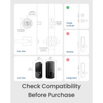 DESLOC Smart Door Lock B200 – Keyless, Fingerprint & App Control