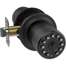 Keypad Smart Door Lock - 50 User Codes, Waterproof, Auto Lock, Matte Black