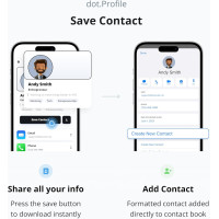 dot. Band : Carte de Visite Digitale Compatible iPhone & Android