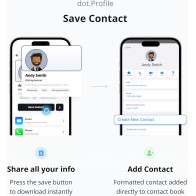 dot. Band : Carte de Visite Digitale Compatible iPhone & Android